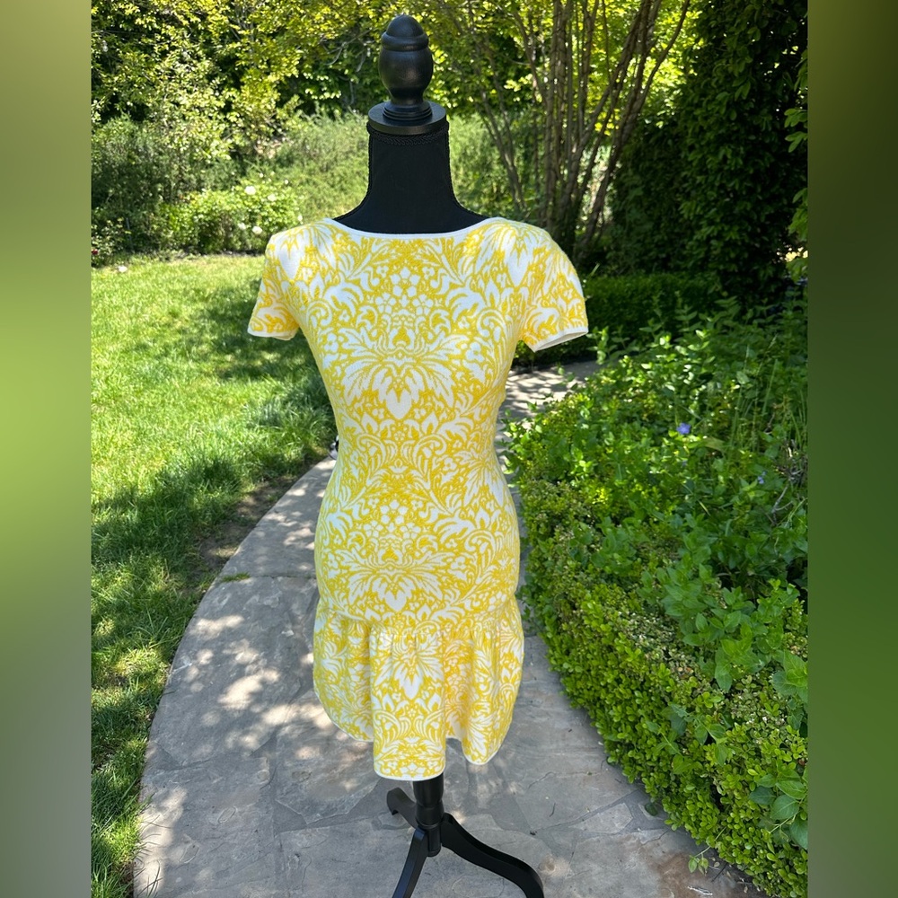 BCBG yellow cocktail dress
